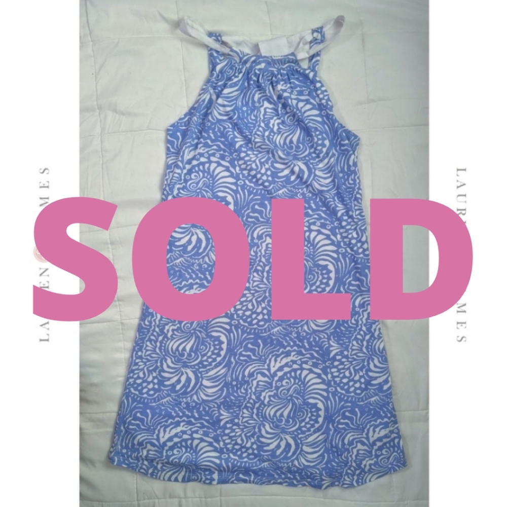 Lauren James Kendall dress halter tie